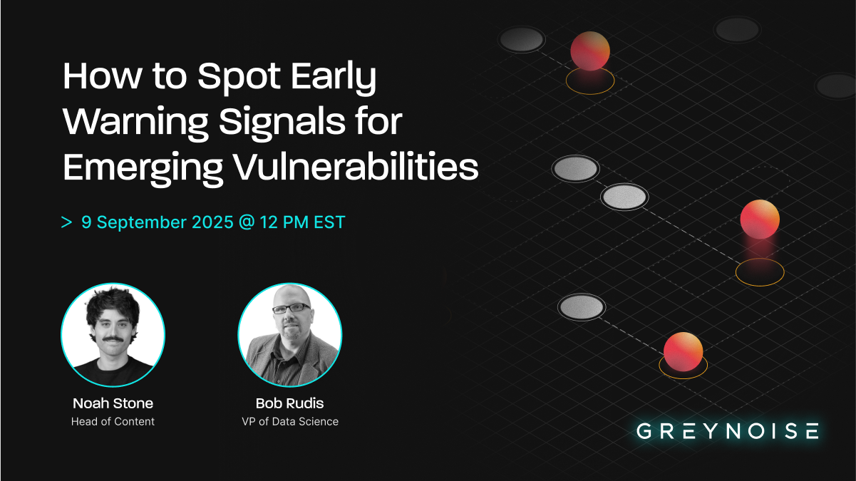 Early Warning Signals Webinar